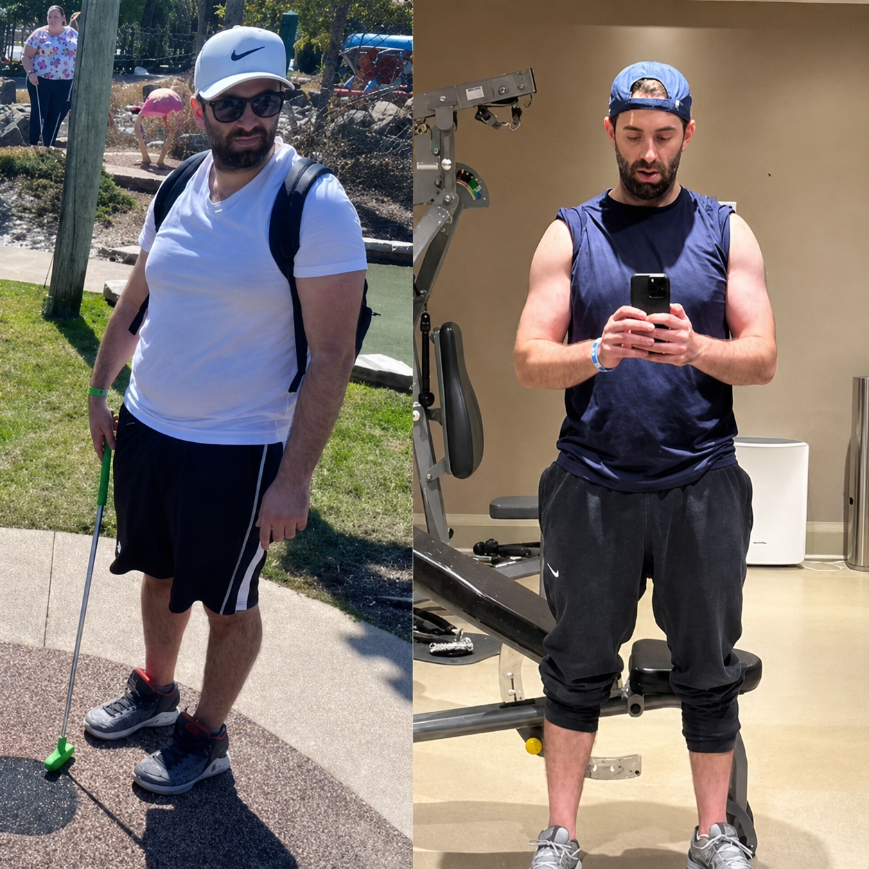 Adam's transformation — before and after